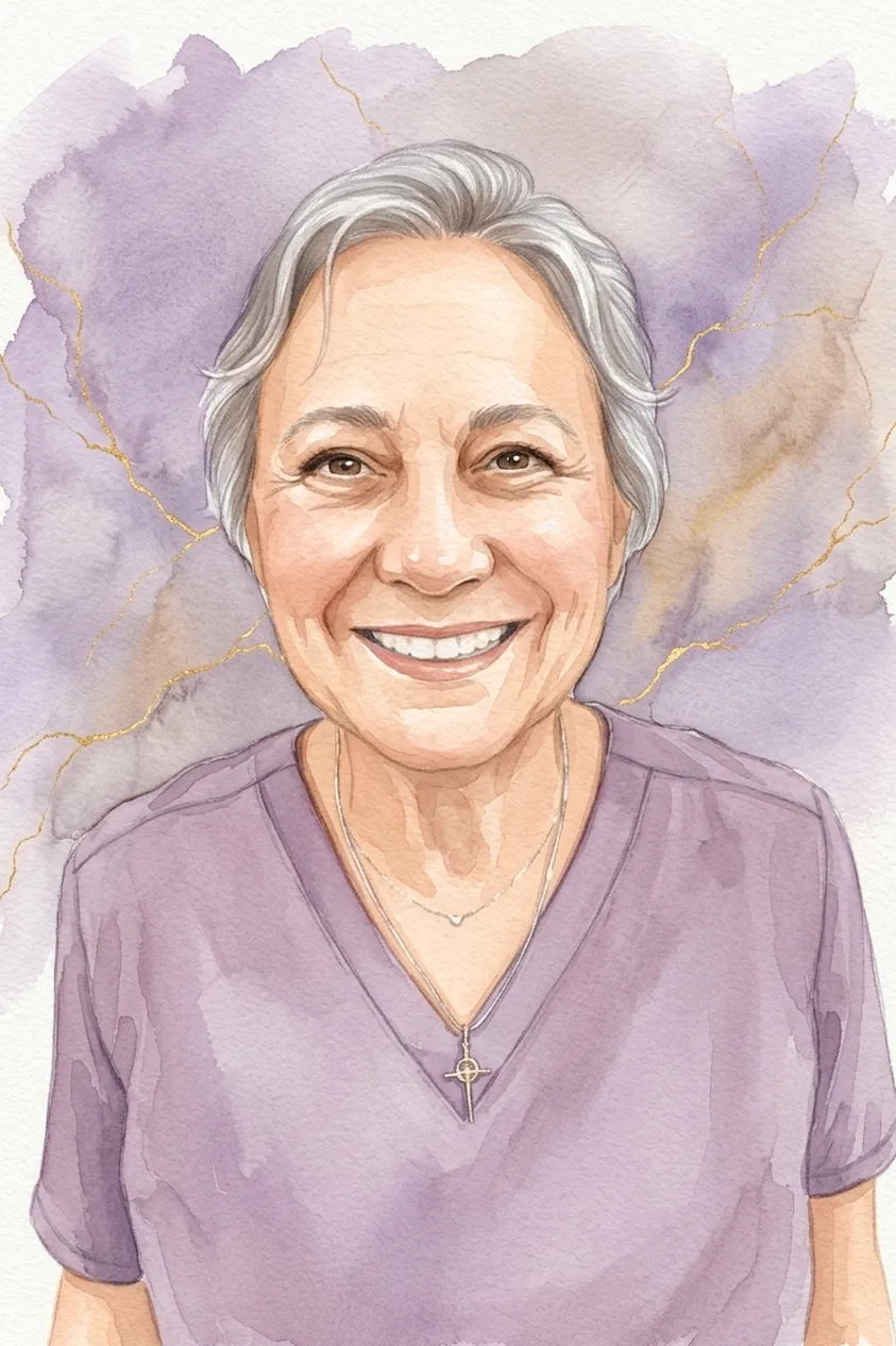 Watercolor portrait of Sarah