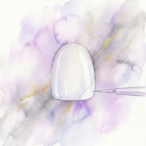 Watercolor illustration representing dental bonding